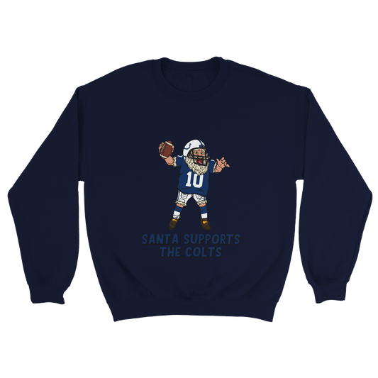 Indianapolis Colts Unisex Crewneck Santa Sweatshirt