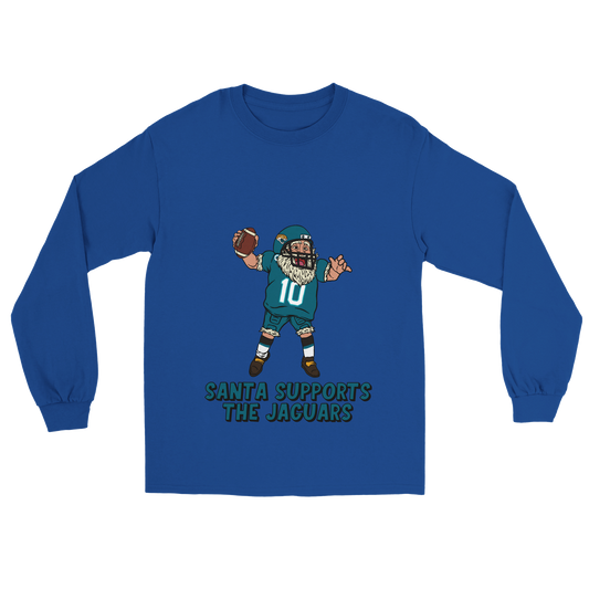 Jacksonville Jaguars Unisex Longsleeve Santa T-shirt