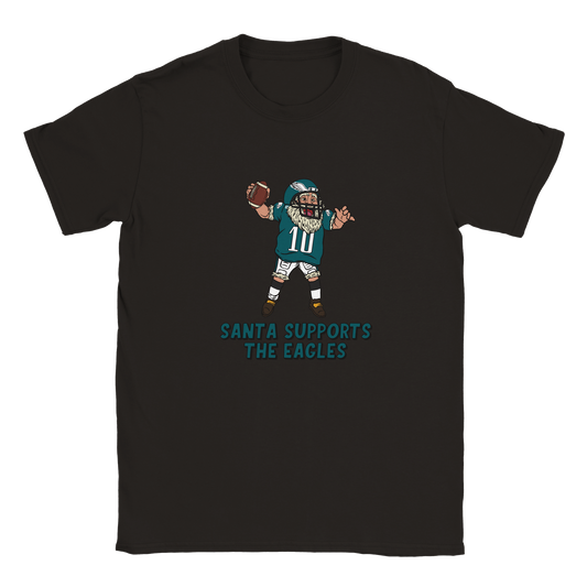 Philadelphia Eagles Kids Crewneck Santa T-shirt