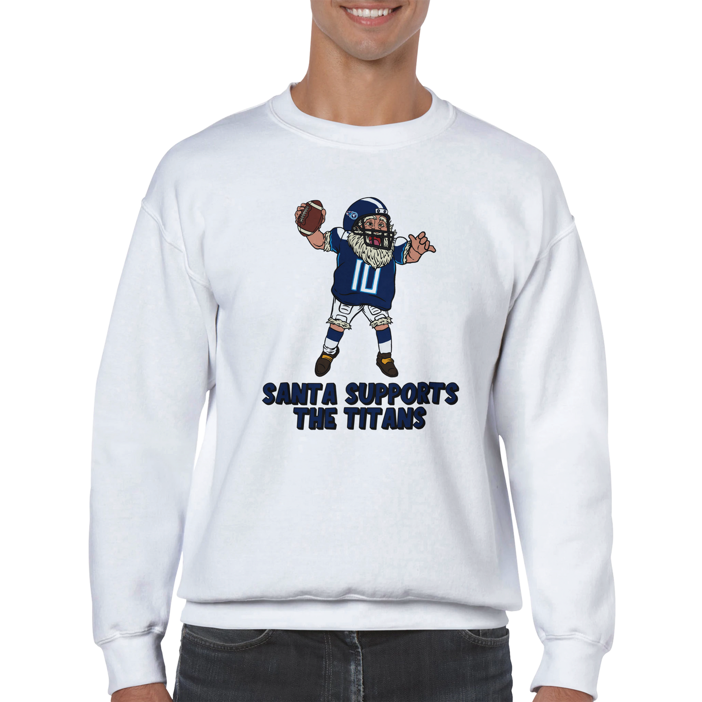 Tennessee Titans Unisex Crewneck Santa Sweatshirt