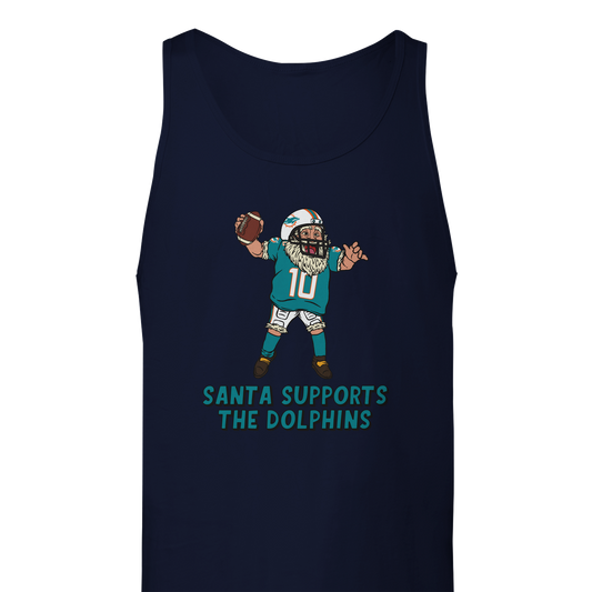 Miami Dolphins Unisex Santa Tank Top