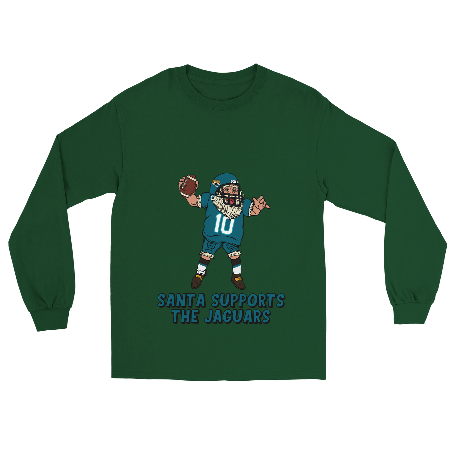 Jacksonville Jaguars Unisex Longsleeve Santa T-shirt