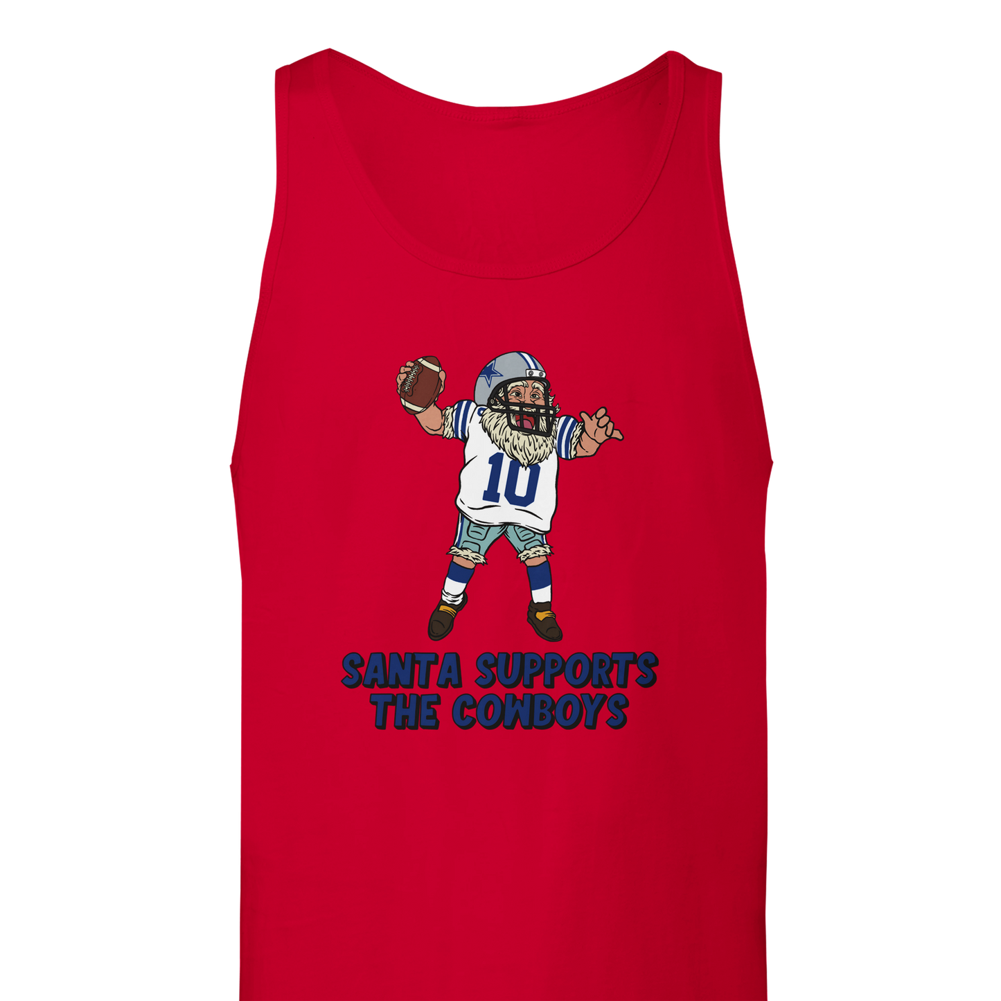 Dallas Cowboys Unisex Santa Tank Top