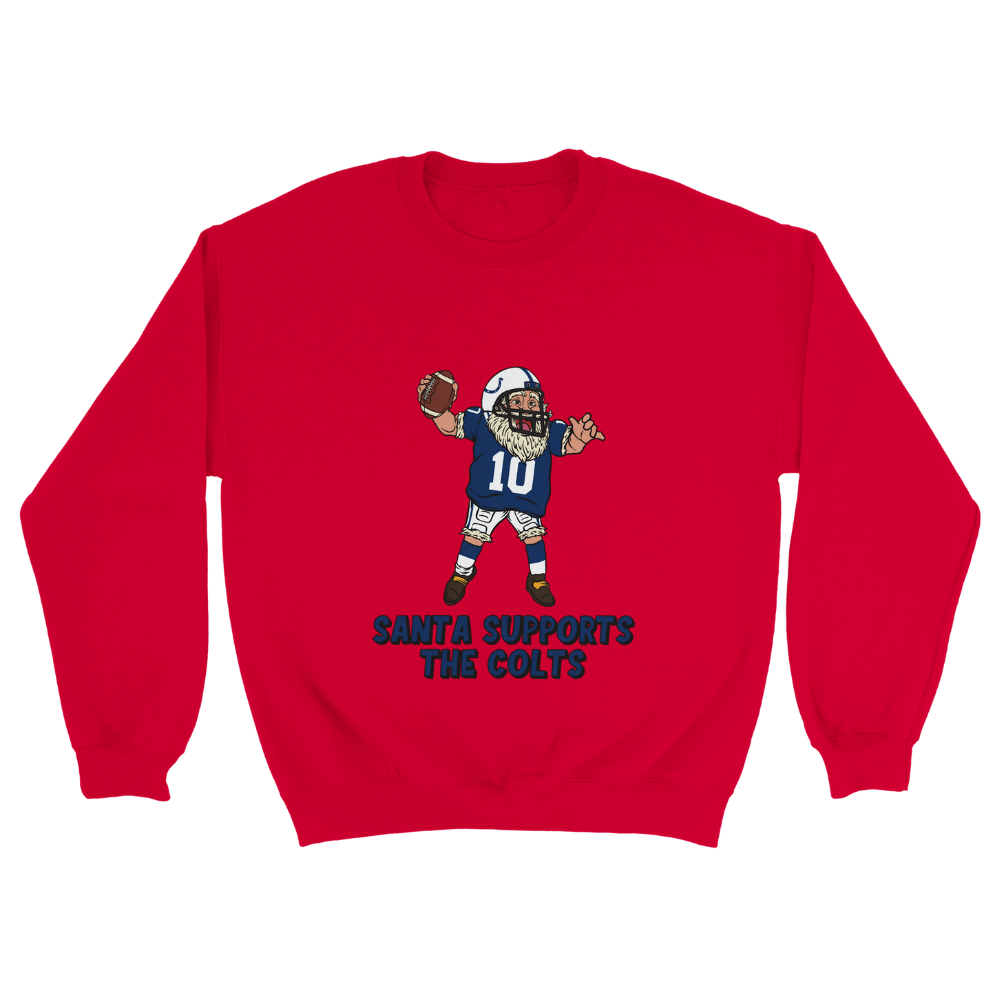 Indianapolis Colts Unisex Crewneck Santa Sweatshirt