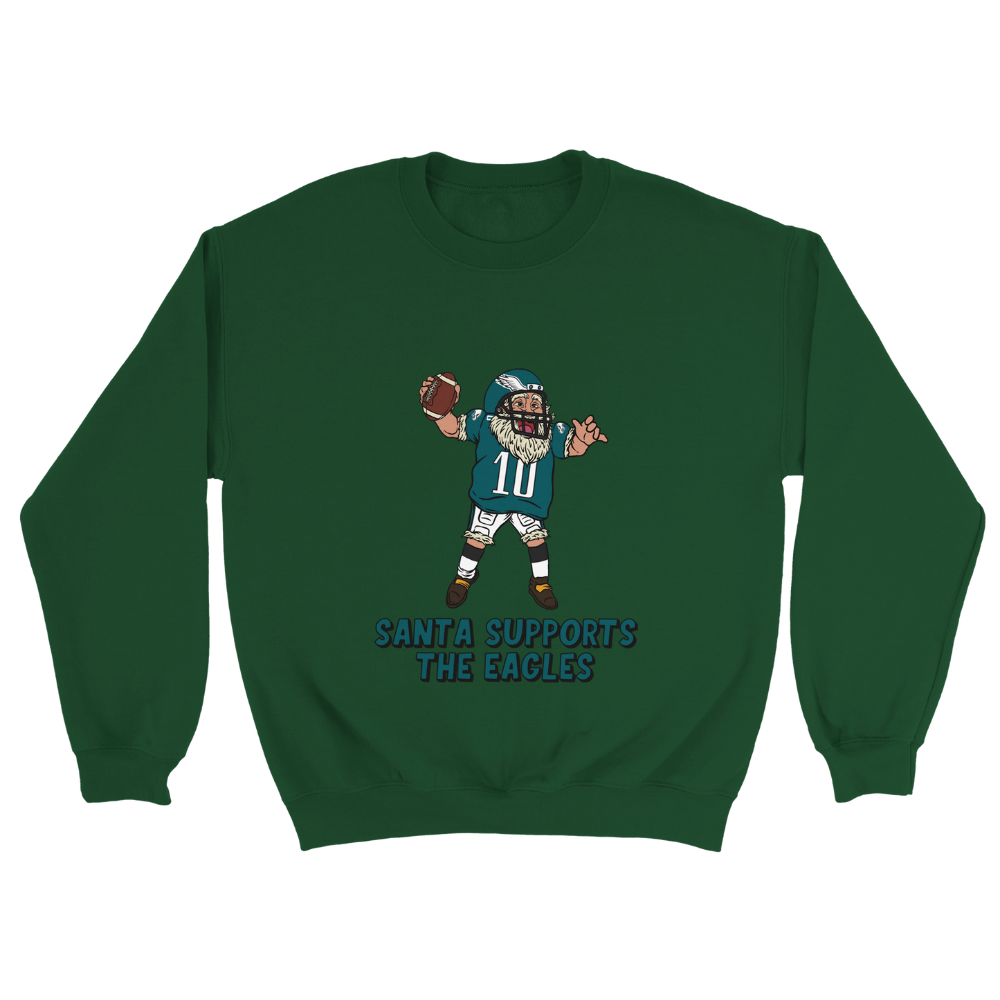 Philadelphia Eagles Unisex Crewneck Santa Sweatshirt