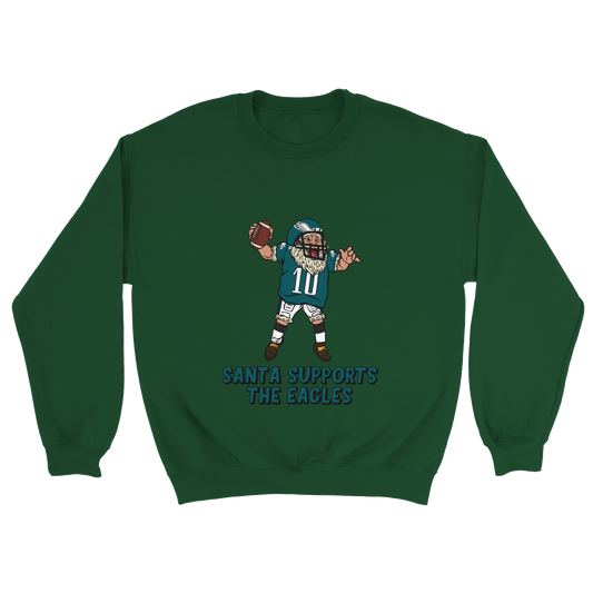 Philadelphia Eagles Unisex Crewneck Santa Sweatshirt