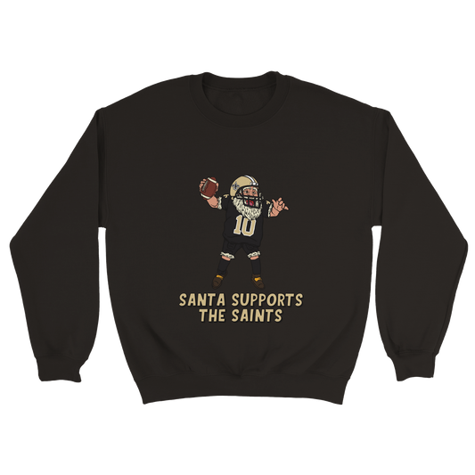 New Orleans Saints Unisex Crewneck Santa Sweatshirt