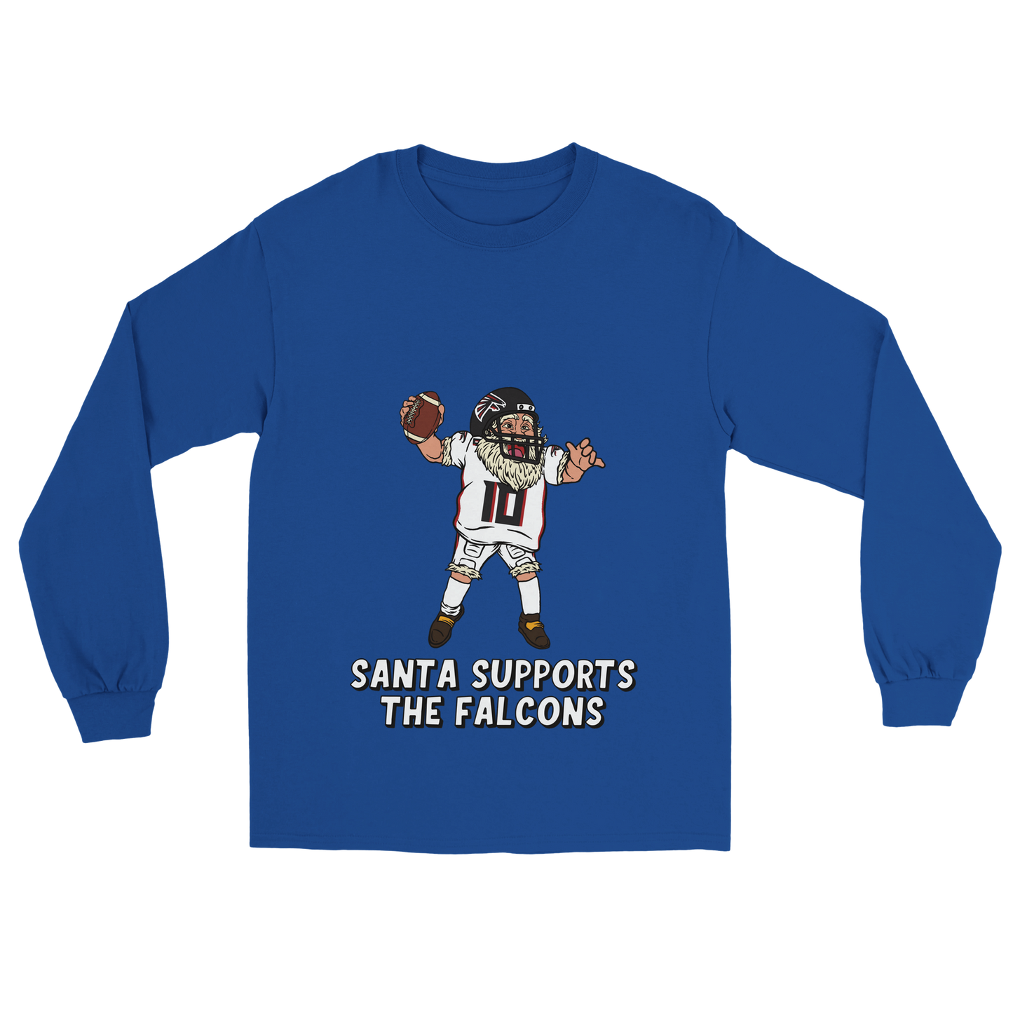 Atlanta Falcons Unisex Longsleeve Santa T-shirt