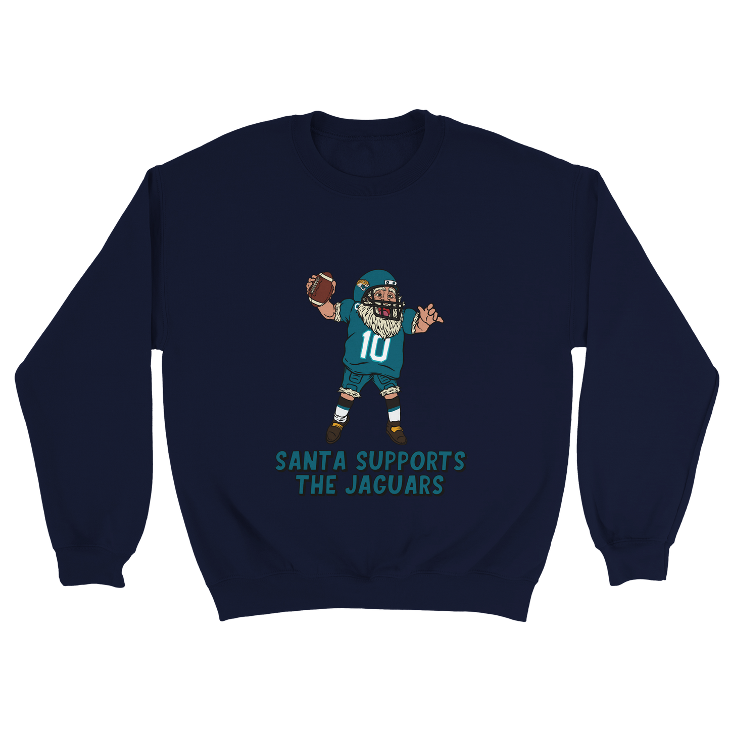 Jacksonville Jaguars Unisex Crewneck Santa Sweatshirt