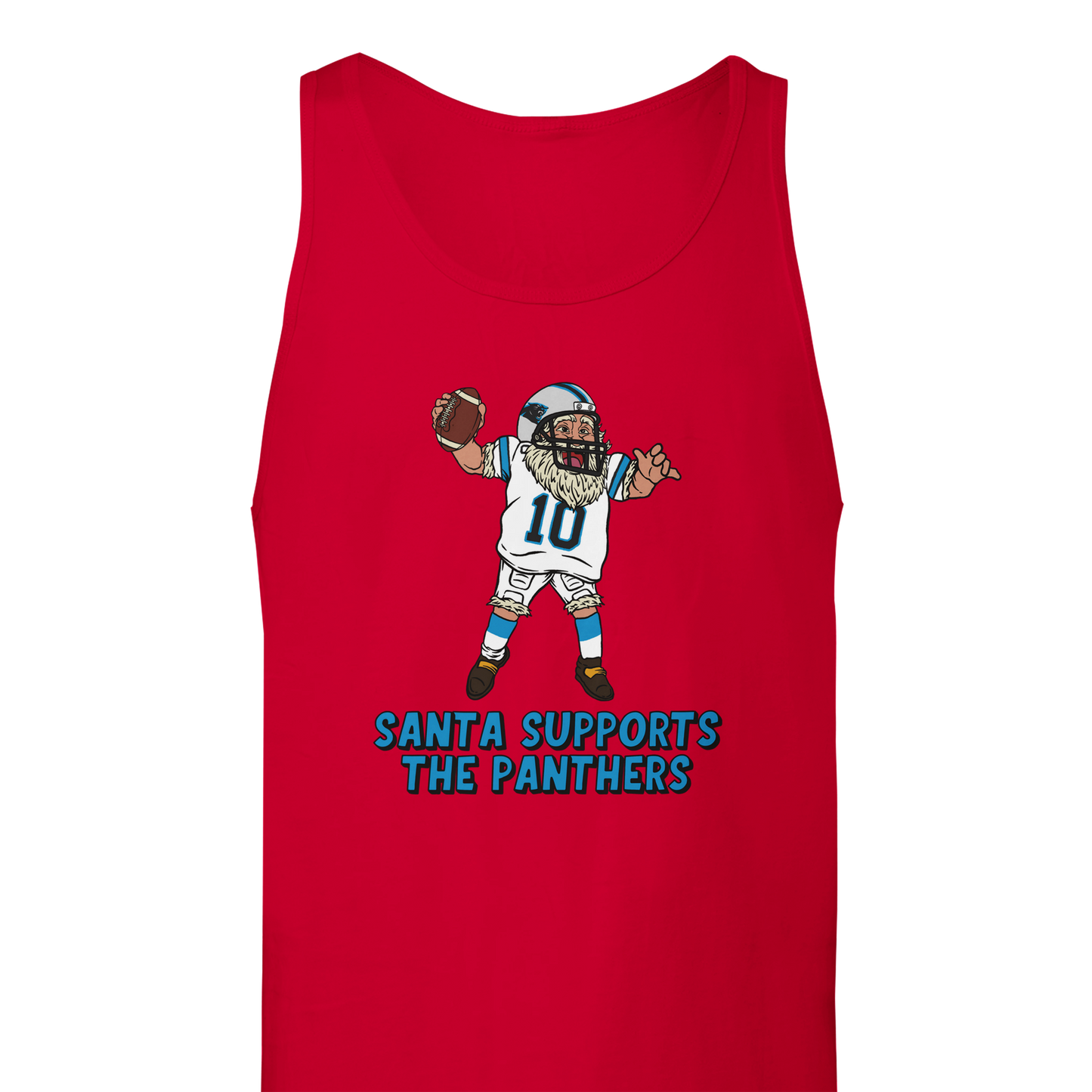 Carolina Panthers Unisex Santa Tank Top