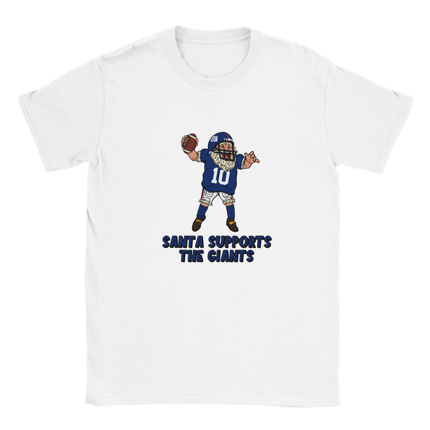 New York Giants Kids Crewneck Santa T-shirt