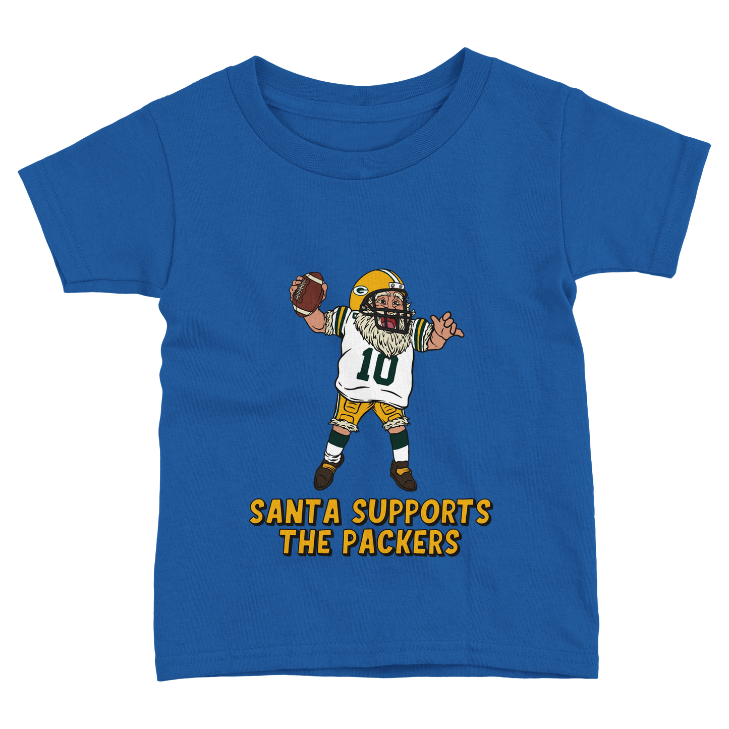 Green Bay Packers Toddler Fine Jersey Santa T-Shirt