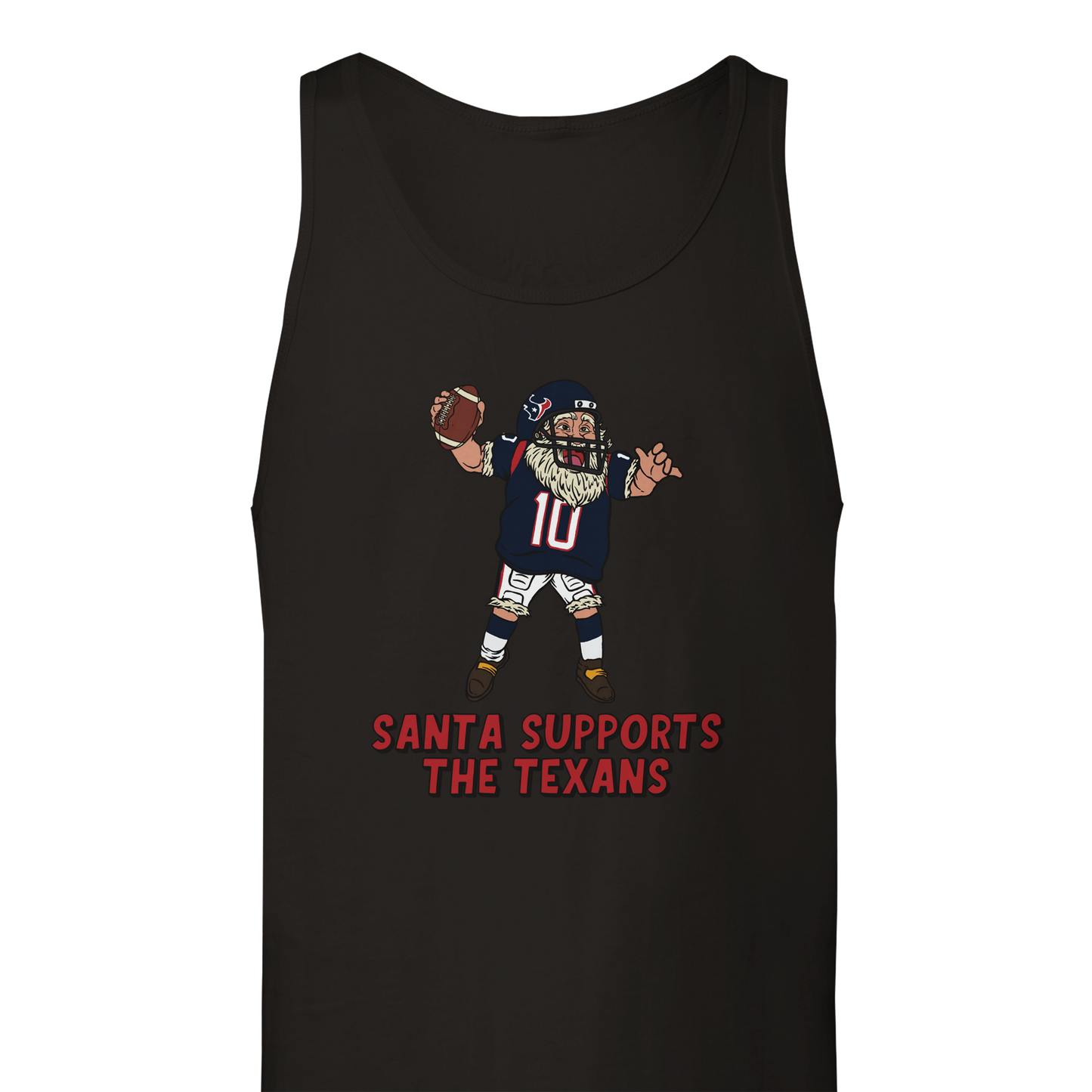 Houston Texans Unisex Santa Tank Top