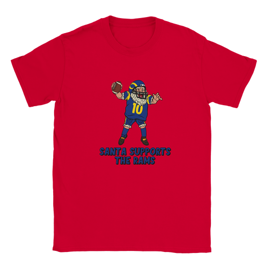 Los Angeles Rams Kids Crewneck Santa T-shirt