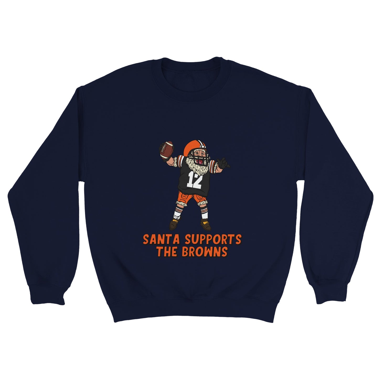 Cleveland Browns Unisex Crewneck Santa Sweatshirt