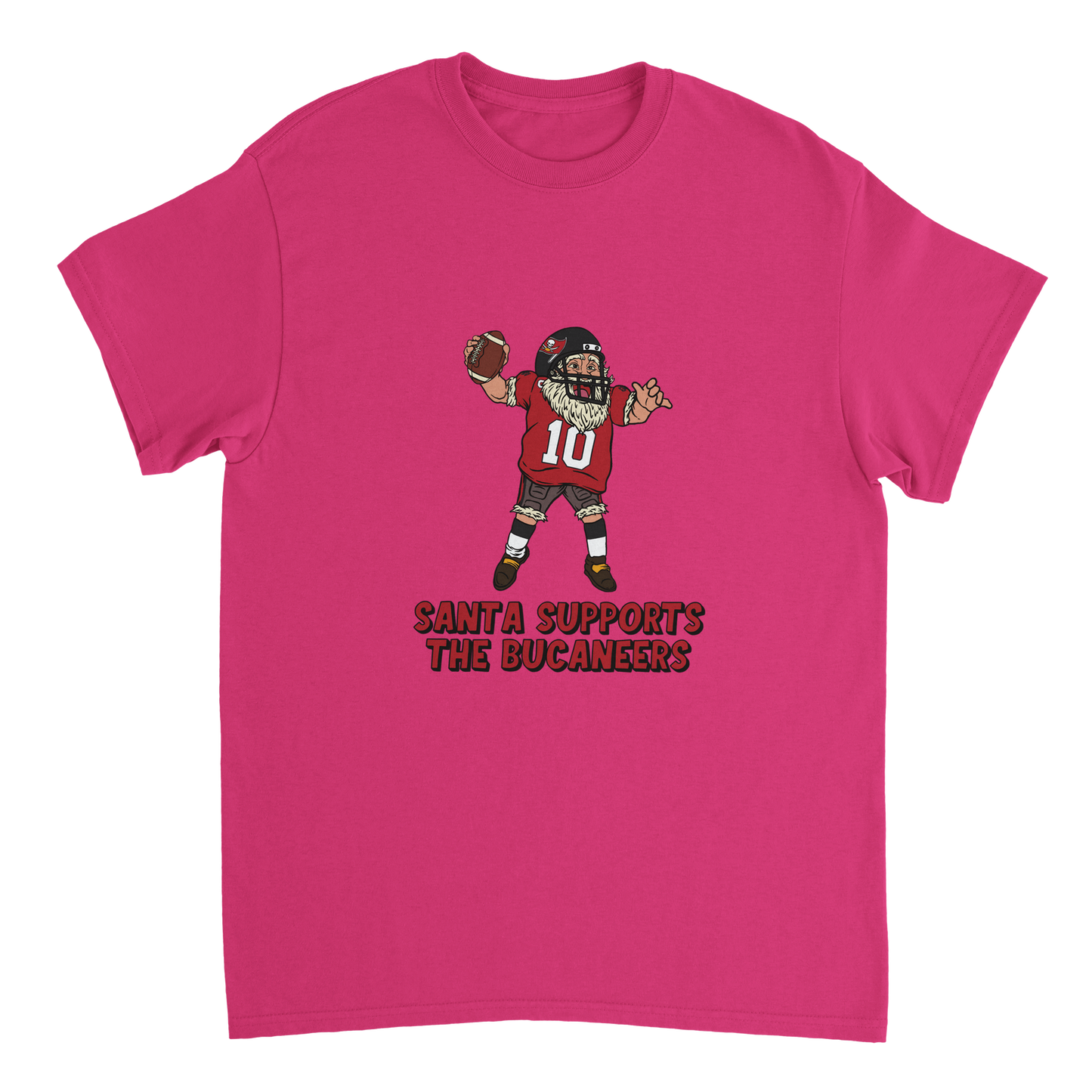 Tampa Bay Buccaneers Unisex Crewneck Santa T-shirt