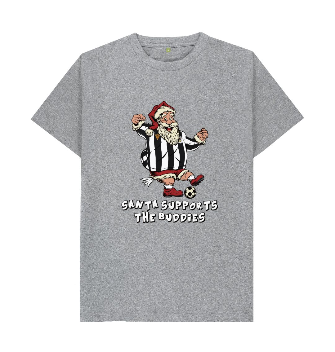 Athletic Grey St Mirren Men's Santa T-shirt