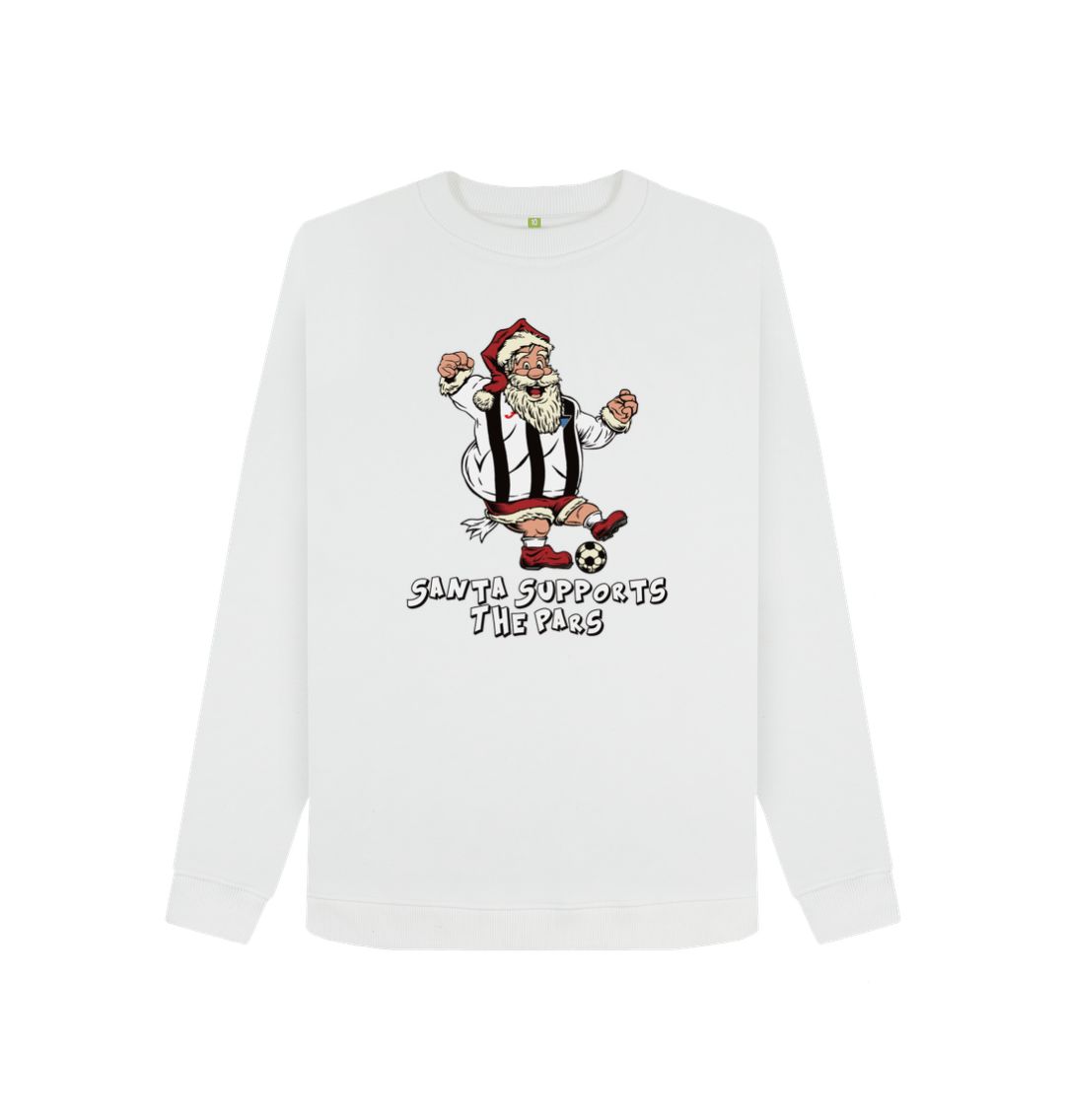 White Dunfermline Women's Santa Jumper