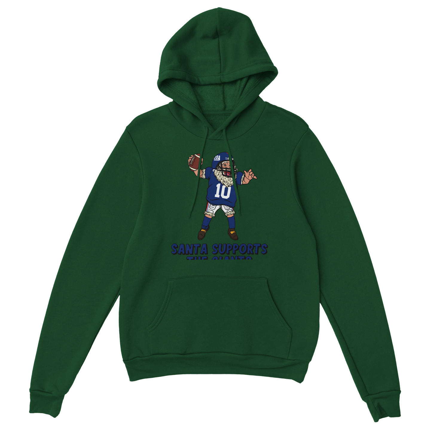 New York Giants Unisex Pullover Santa Hoodie