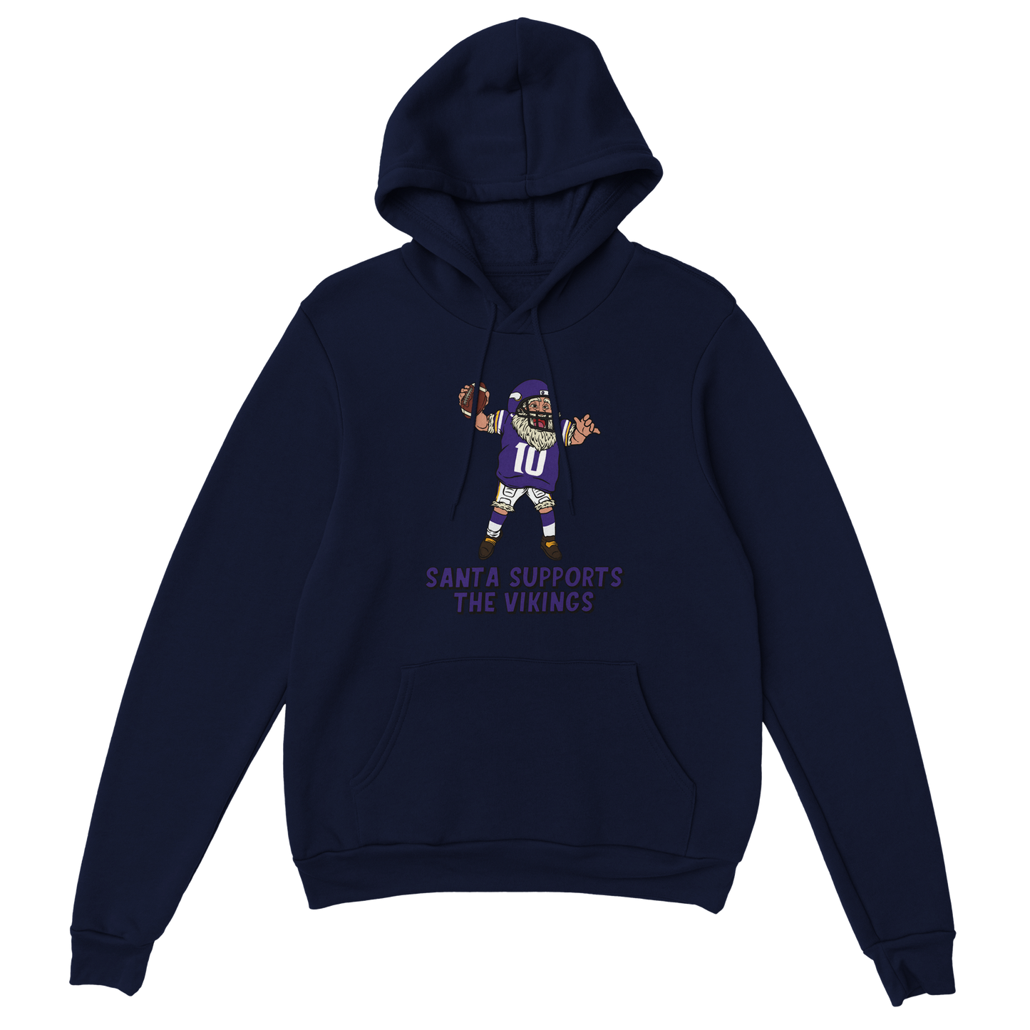 Minnesota Vikings Unisex Pullover Santa Hoodie