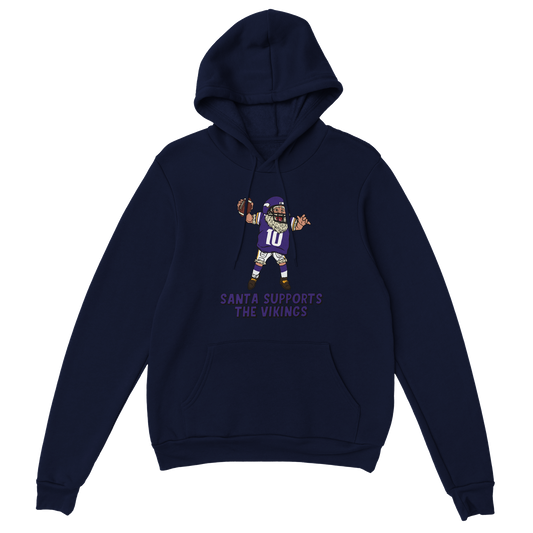 Minnesota Vikings Unisex Pullover Santa Hoodie