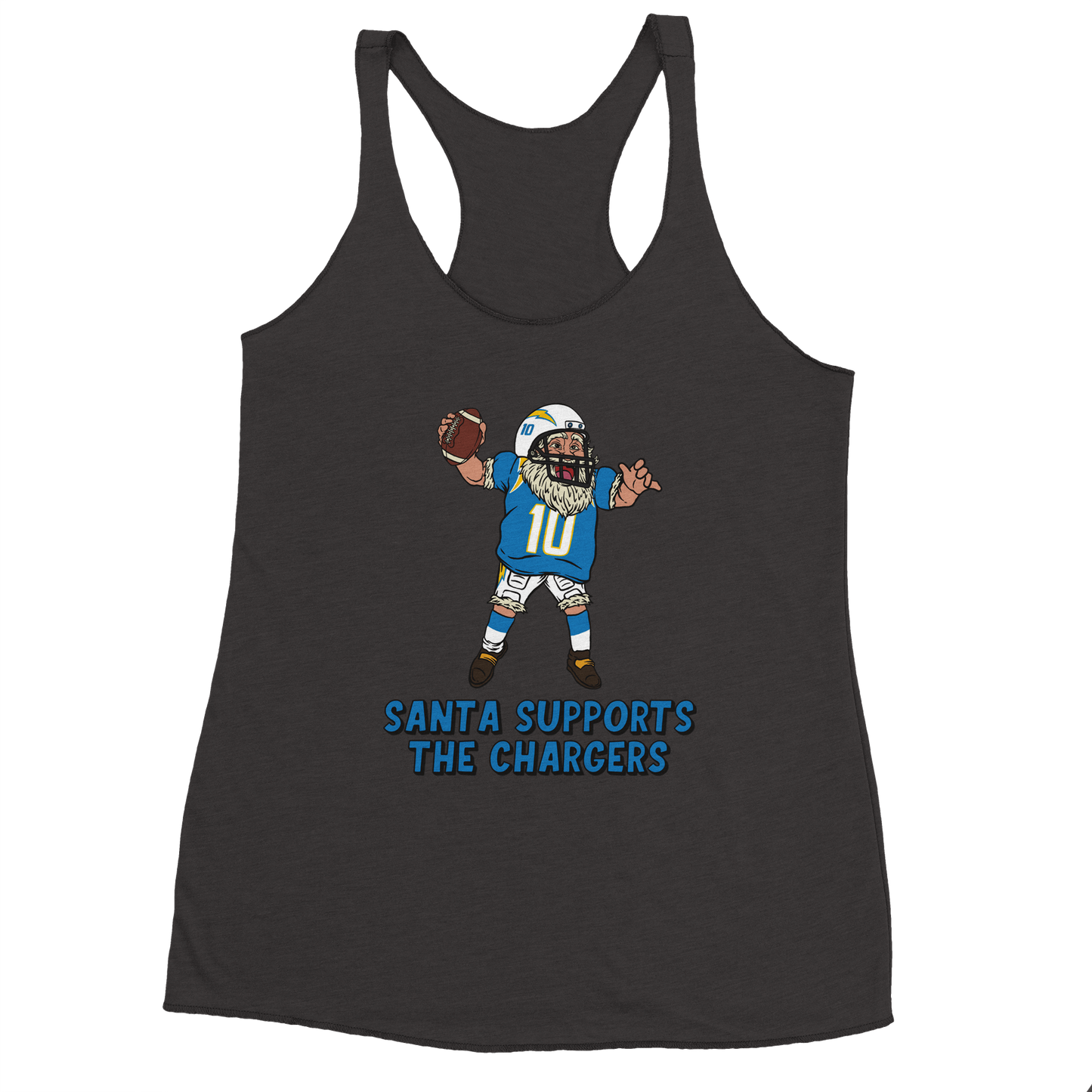 Los Angeles Chargers Women's Racerback Santa Tank Top