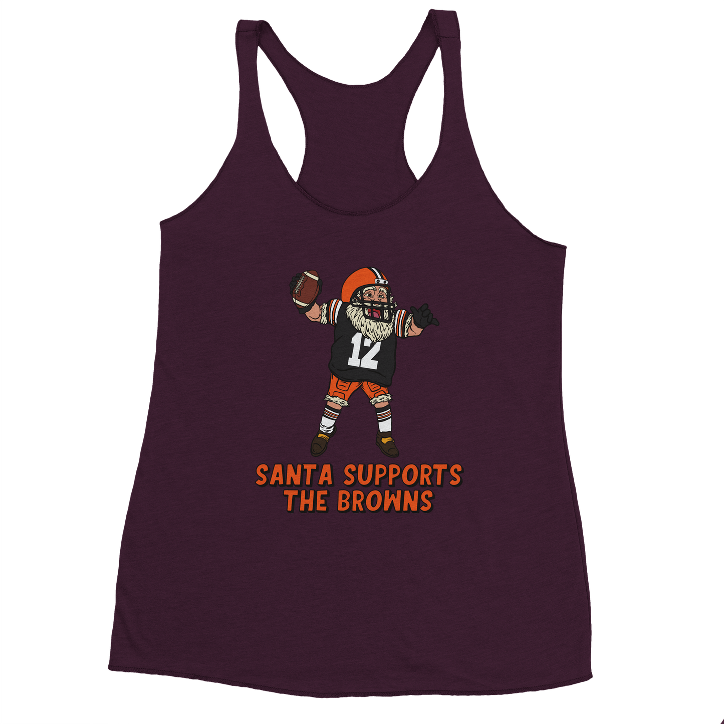 Cleveland Browns Women's Racerback Santa Tank Top