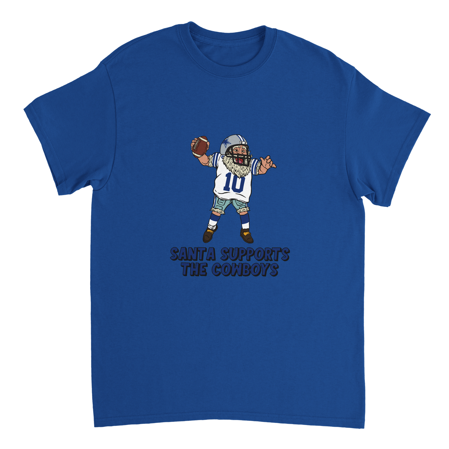 Dallas Cowboys Unisex Crewneck Santa T-shirt