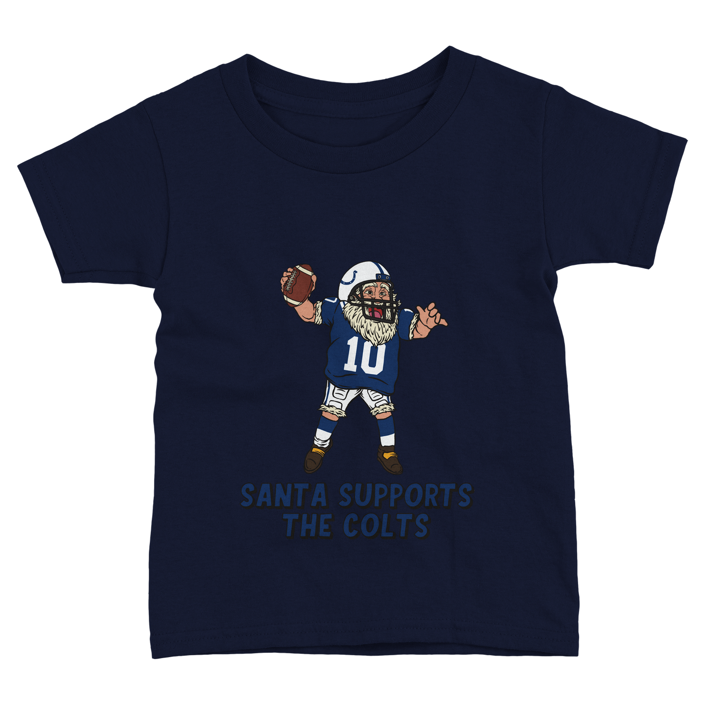 Indianapolis Colts Toddler Fine Jersey Santa T-Shirt