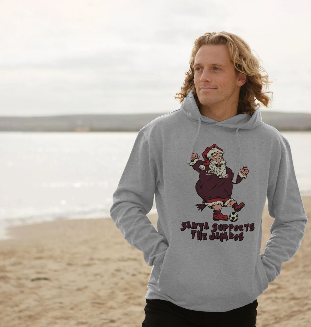 Hearts Men's Santa Hoody