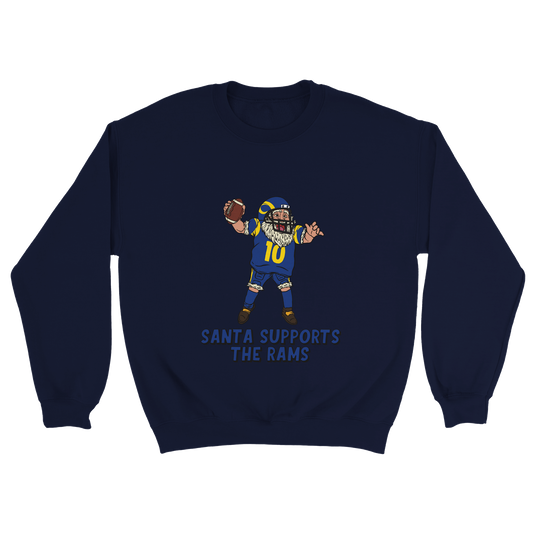 Los Angeles Rams Unisex Crewneck Santa Sweatshirt