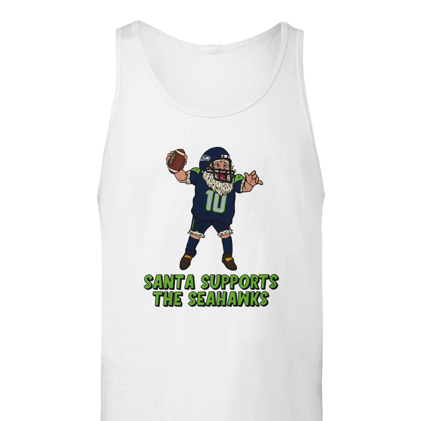 Seattle Seahawks Unisex Santa Tank Top