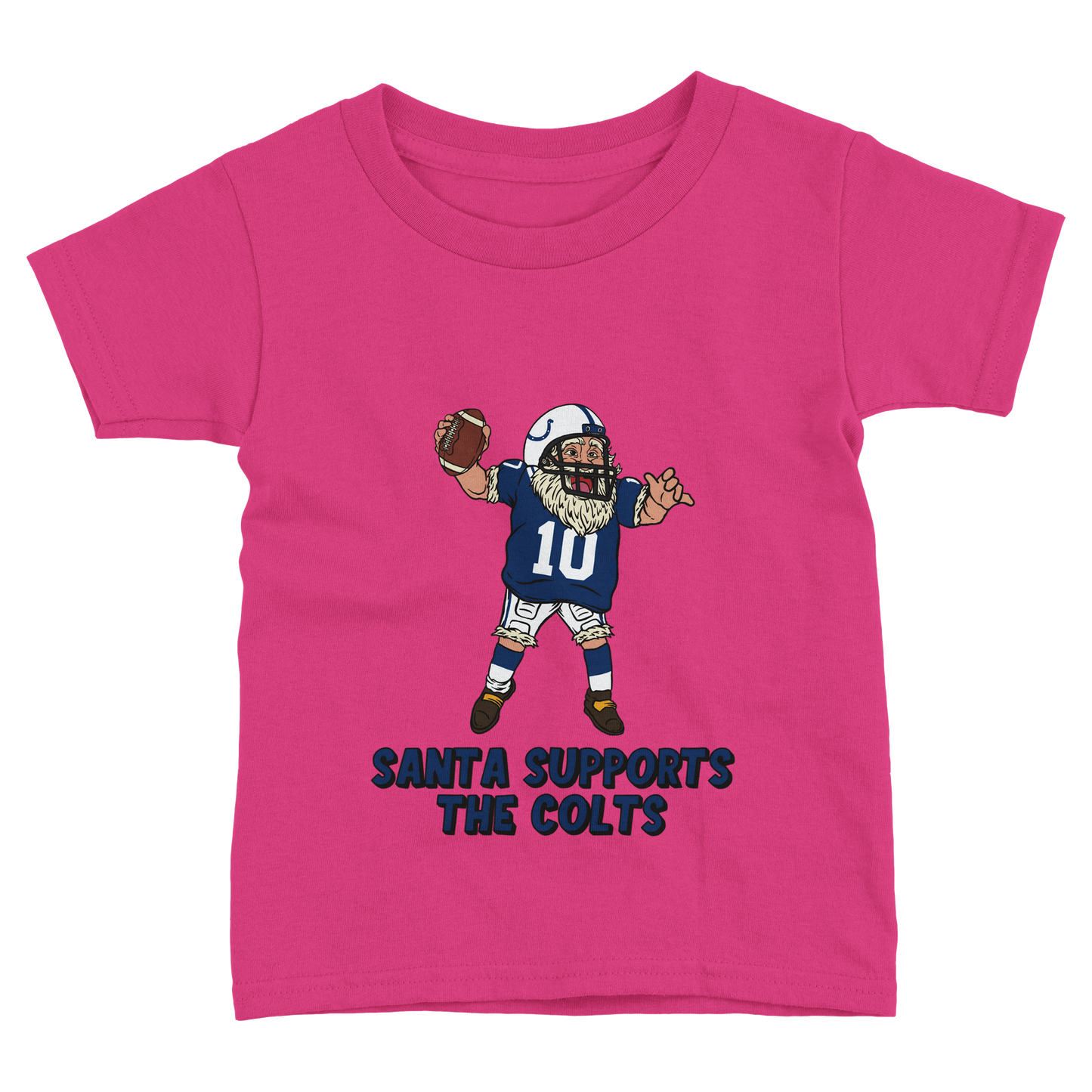 Indianapolis Colts Toddler Fine Jersey Santa T-Shirt