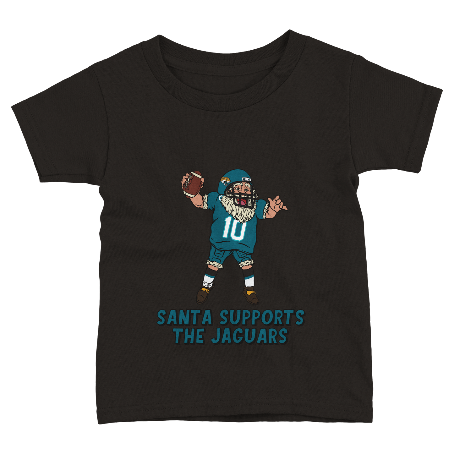 Jacksonville Jaguars Toddler Fine Jersey Santa T-Shirt