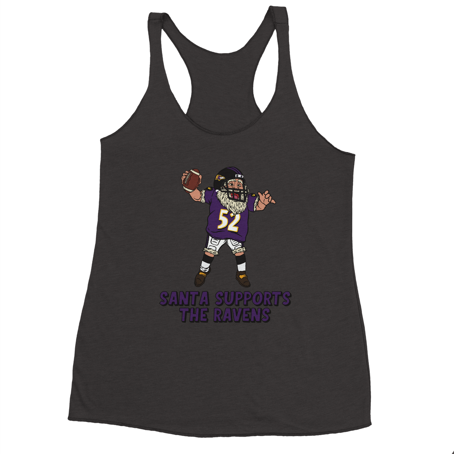 Baltimore Ravens Women's Racerback Santa Tank Top