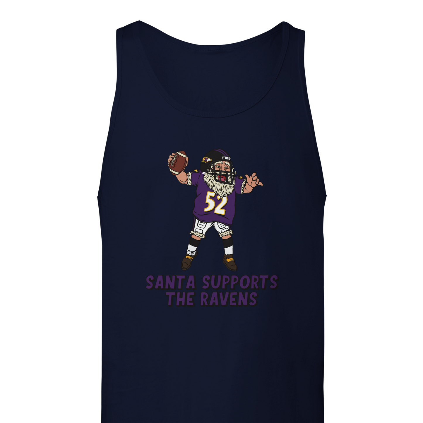 Baltimore Ravens Unisex Santa Tank Top