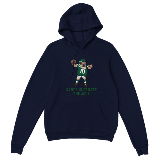 New York Jets Unisex Pullover Santa Hoodie