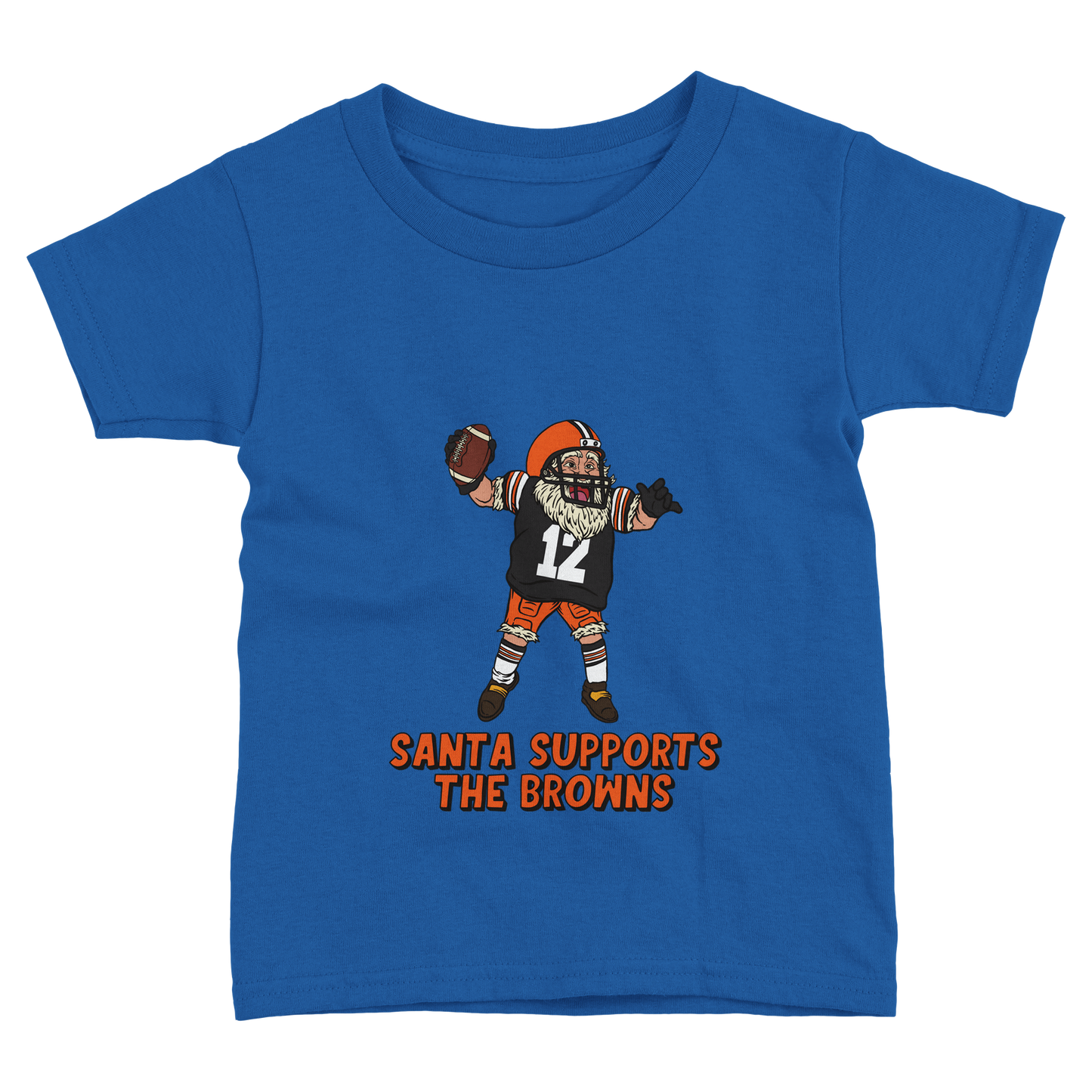 Cleveland Browns Toddler Fine Jersey Santa T-Shirt