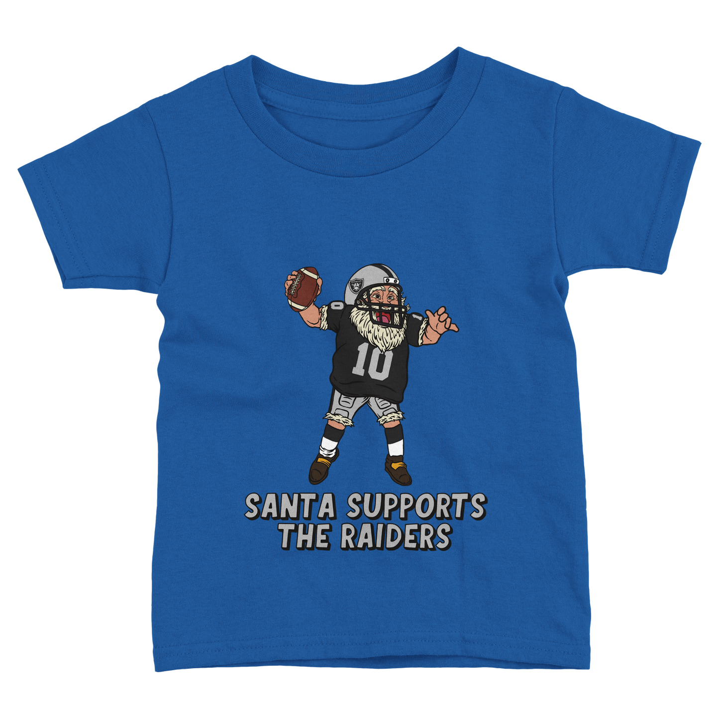 Las Vegas Raiders Toddler Fine Jersey Santa T-Shirt