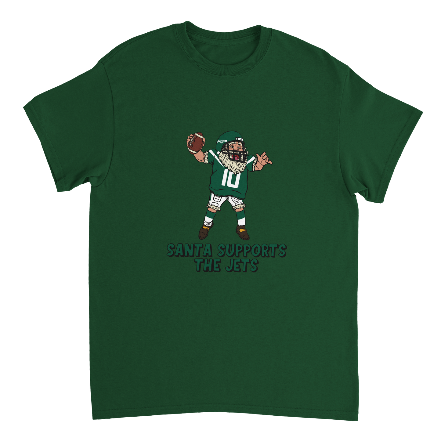 New York Jets Unisex Crewneck Santa T-shirt