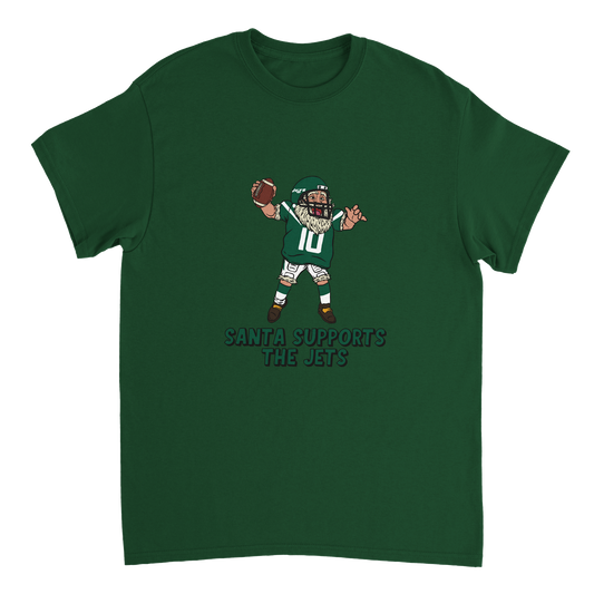 New York Jets Unisex Crewneck Santa T-shirt