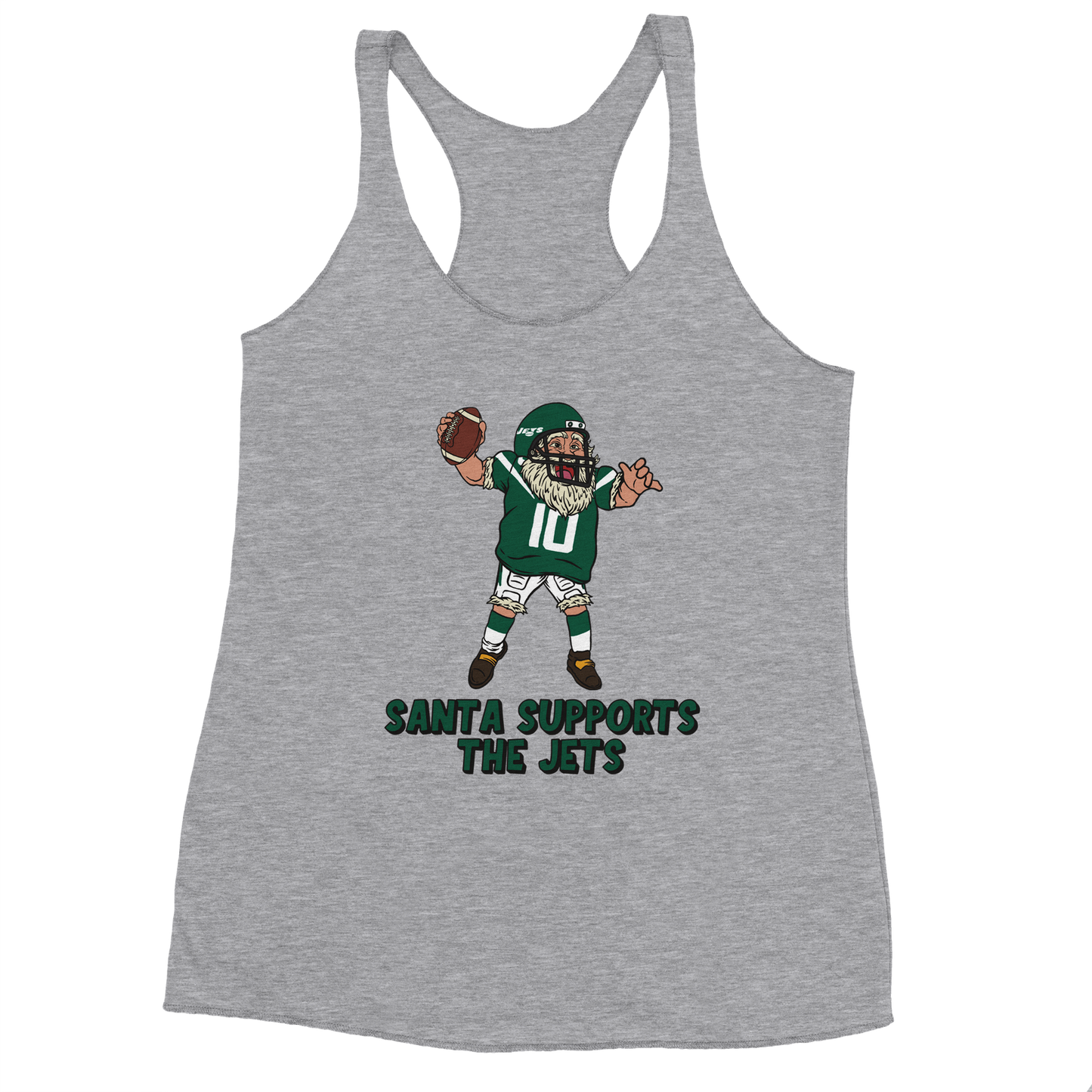 New York Jets Women's Racerback Santa Tank Top