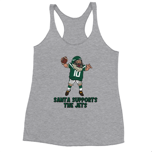 New York Jets Women's Racerback Santa Tank Top