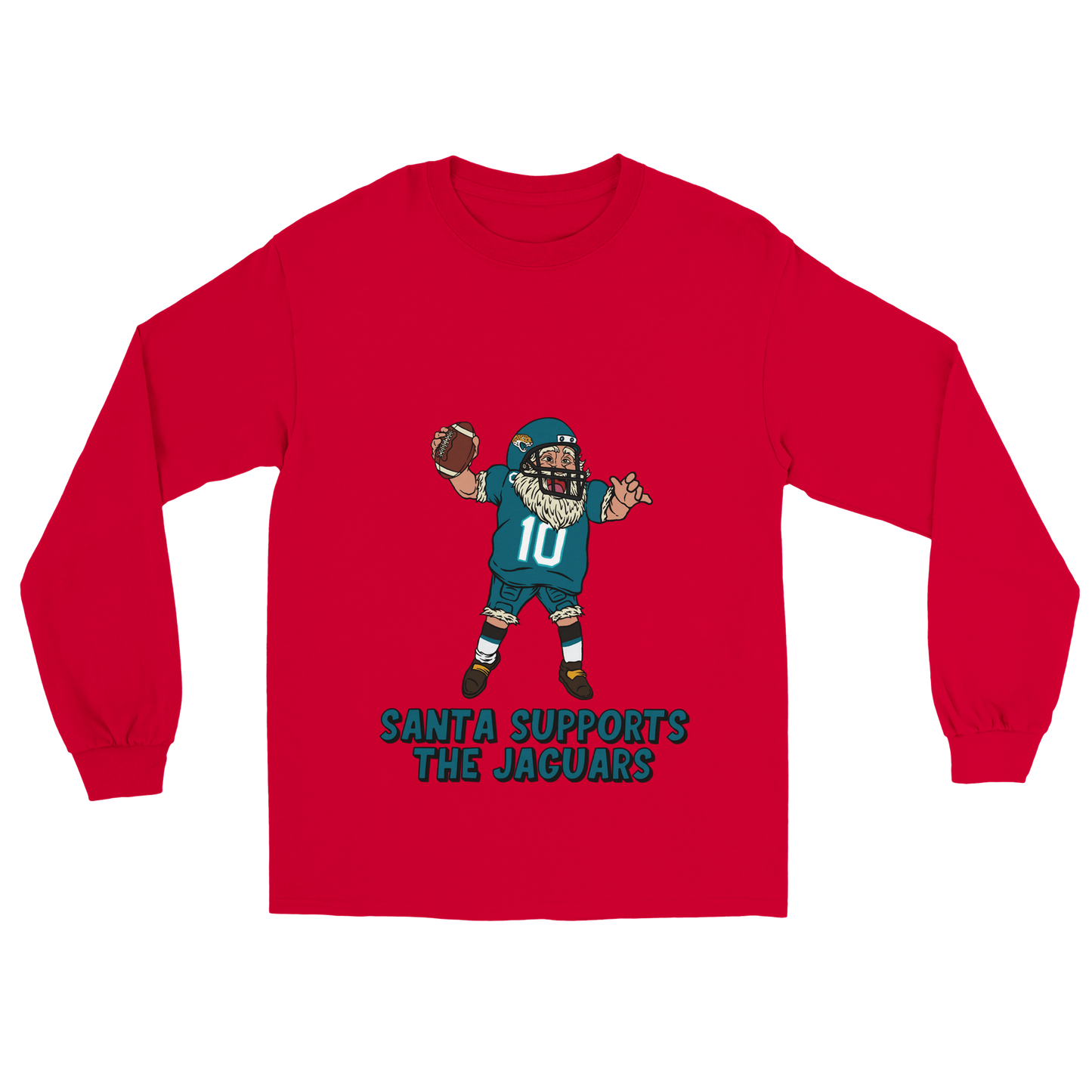 Jacksonville Jaguars Unisex Longsleeve Santa T-shirt