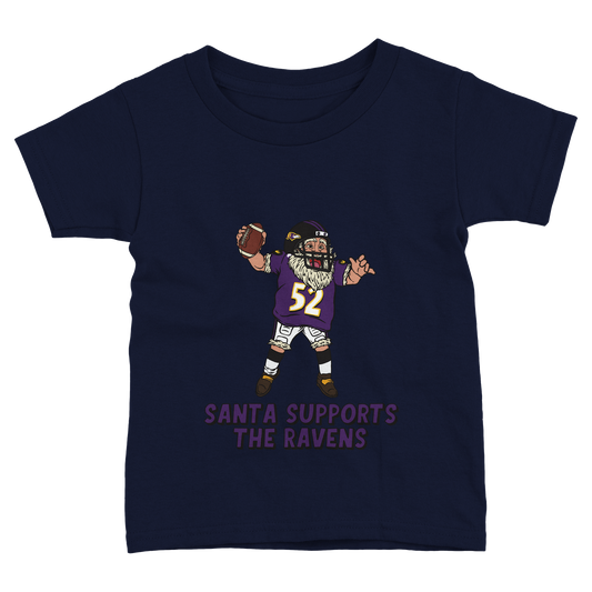 Baltimore Ravens Toddler Fine Jersey Santa T-Shirt