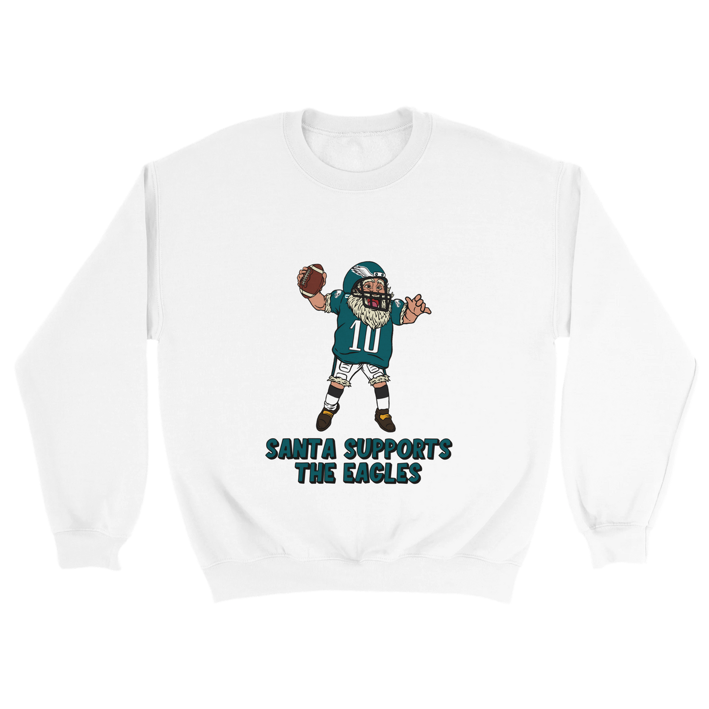 Philadelphia Eagles Unisex Crewneck Santa Sweatshirt