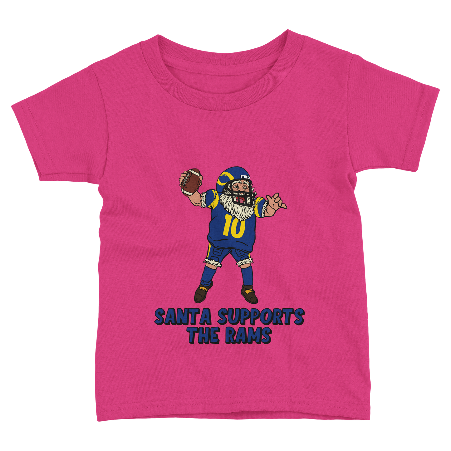 Los Angeles Rams Toddler Fine Jersey Santa T-Shirt