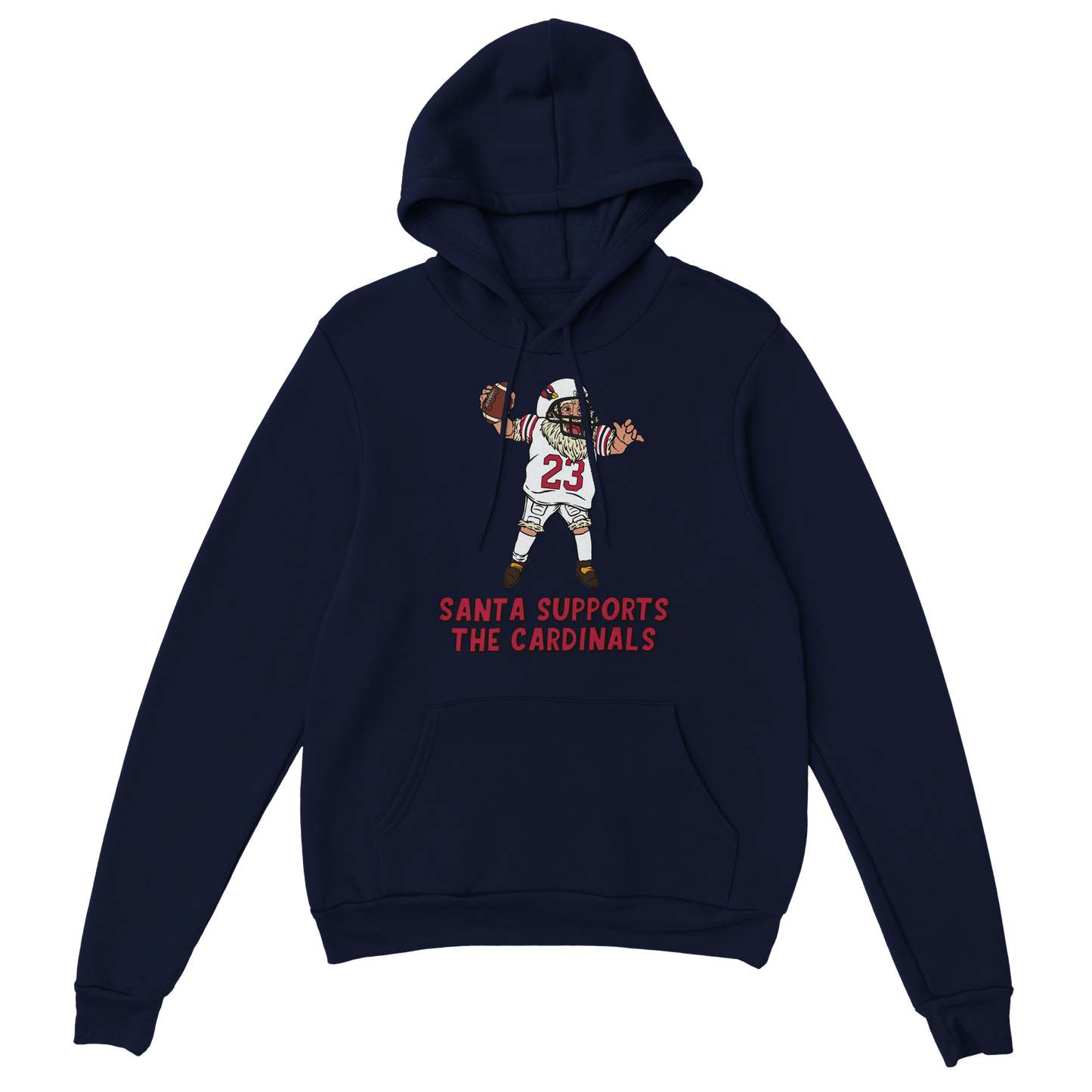 Arizona Cardinals Unisex Pullover Santa Hoodie