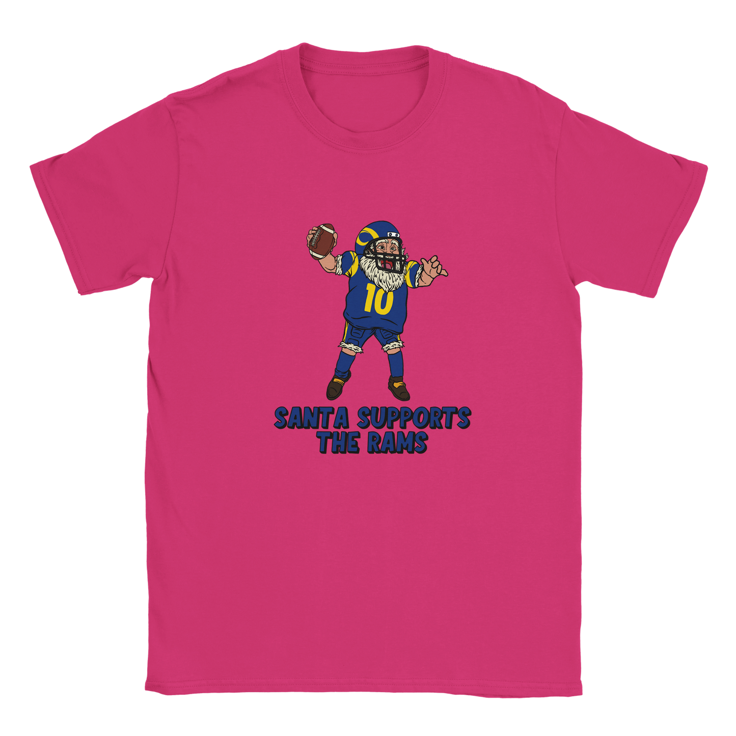 Los Angeles Rams Kids Crewneck Santa T-shirt