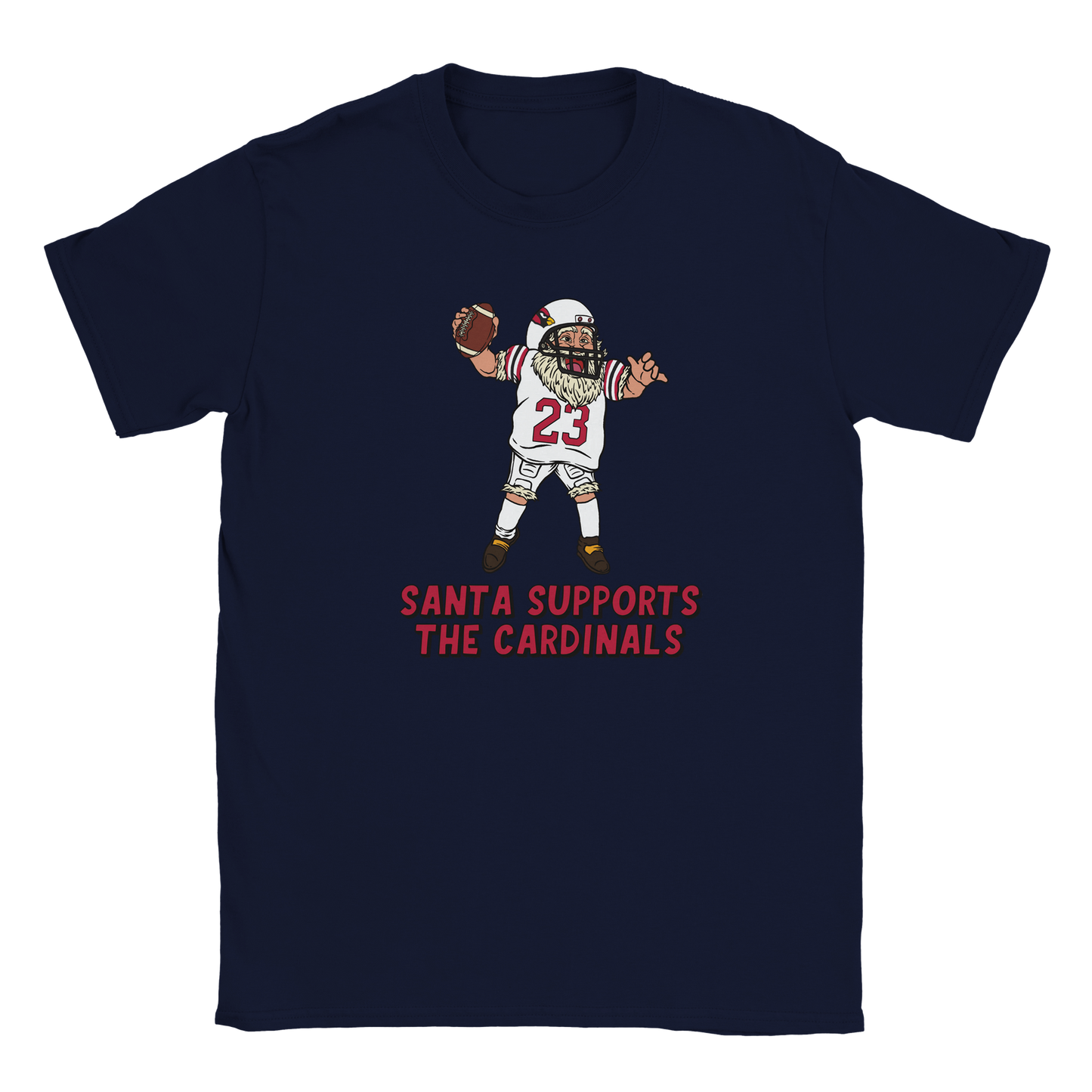 Arizona Cardinals Kids Crewneck Santa T-shirt